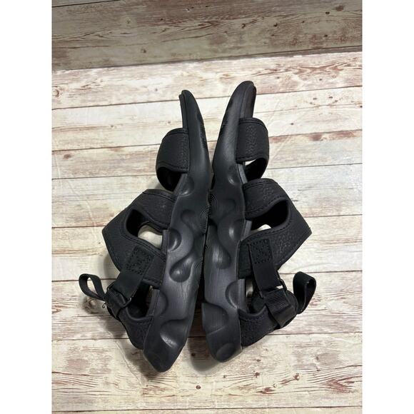 Nike Owaysis Sandals Women's Size 6 Triple Black Adjustable Straps - Picture 6 of 7